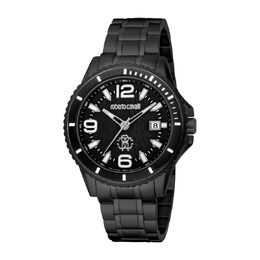 Roberto Cavalli Fashion Watch Quartz Black Dial Mens Watch rv1g217m0061