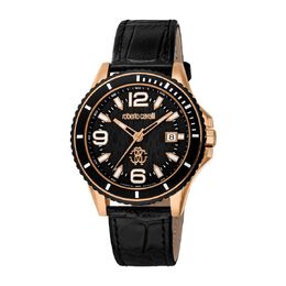 Roberto Cavalli Fashion Watch Quartz Black Dial Mens Watch rv1g217l0031