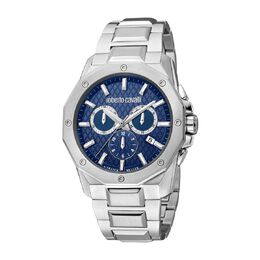 Roberto Cavalli Fashion Watch Chronograph Quartz Blue Dial Mens Watch rv1g170m0061