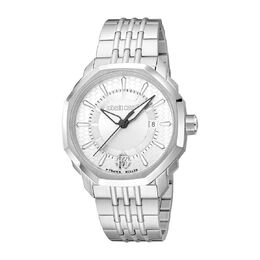 Roberto Cavalli Fashion Watch Quartz Silver Dial Mens Watch rv1g192m0041