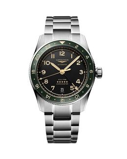 Часы Spirit Zulu Time, 39 мм Longines, цвет Black 4967126 | black/silver
