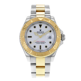Pre-owned Rolex Yacht-Master White Dial Mens Watch 16623 WSO