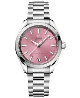 Omega Seamaster Aqua Terra Shades Automatic Chronometer - Model No. 220.10.34.20.10.003 Pink Dial Steel Women's Watch