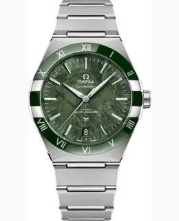 Omega Constellation 20-16mm Automatic Chronometer Green Dial Steel Men's Watch 131.30.41.21.99.002
