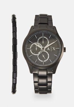Часы WATCH AND BRACELET SET Armani Exchange, цвет black arc52m08g-q11 | black