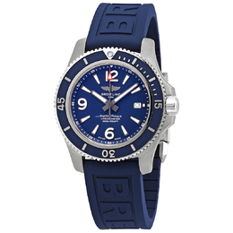 Pre-Owned Breitling Superocean 44 Automatic Chronometer Blue Dial Mens Watch A17367D81C1S2