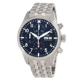 IWC Pilot's Chronograph Automatic Black Dial Mens Watch iw388111
