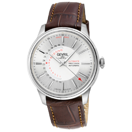 Gevril Guggenheim Automatic Silver Dial Mens Watch 49205s