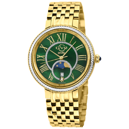 Gevril Genoa Mother of Pearl Dial Quartz Diamond Ladies Watch 12544b