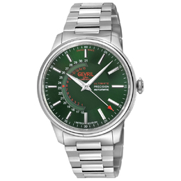Gevril Guggenheim Automatic Green Dial Mens Watch 49204b