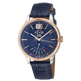 GV2 Gevril Rovescio Quartz Mens Watch 56215 Black Dial