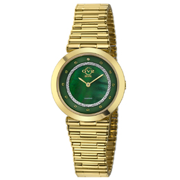 Gevril Burano Quartz Green Dial Ladies Watch 14413b