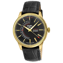 Gevril Guggenheim Automatic Black Dial Mens Watch 49203