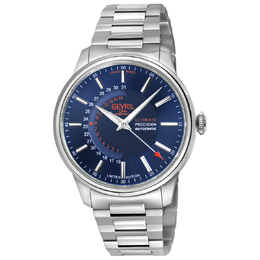Gevril Guggenheim Automatic Blue Dial Mens Watch 49201b