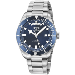 Gevril Yorkville Automatic Mens Watch Blue Dial Model:48631B