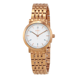 DKNY Minetta White Dial Rose Gold-tone Ladies Watch NY2511