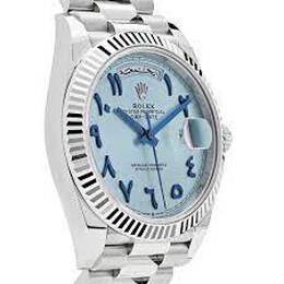 Rolex Day-Date 228236icearb Mens Watch - Automatic Chronometer Blue Dial
