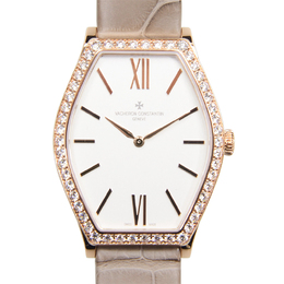 Vacheron Constantin Malte Silver Diamond Pave Dial Ladies Watch 25530000r-9802