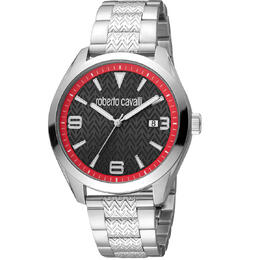 Roberto Cavalli Fashion Watch Quartz Black Dial Mens Watch rc5g048m0065