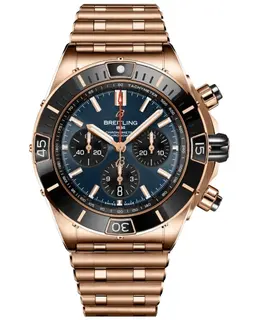 RB01362A1C1R1 Breitling Super Chronomat 44mm Automatic Chronograph Rose Gold & Blue Dial Men's Watch