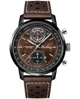 SB21252A1Q1X1 Breitling Top Time Chevrolet Corvette Chronograph Tourbillon Men's Watch Brown Dial Wood