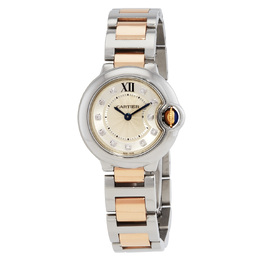 Pre-owned Cartier Ballon Bleu de Cartier Quartz Diamond Ladies Watch - Model WE902030