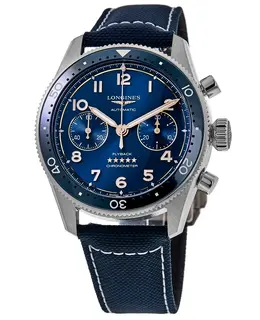 Longines Spirit Flyback L3.821.4.93.2 - Blue Dial, Fabric Strap Men's Chronograph