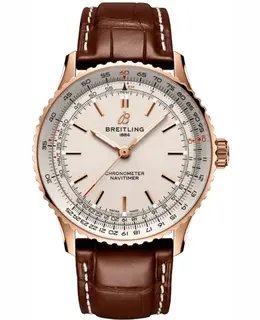 Authentic Breitling Navitimer Automatic 41 with r17329f41g1p1, Cream Dial & Brown Leather Strap