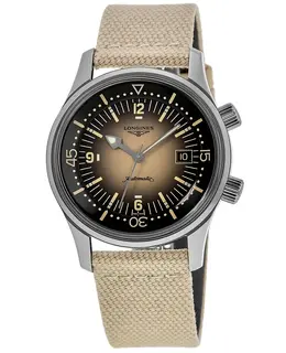 Longines Legend Diver Automatic Beige Dial & Fabric Strap Men's Watch l3.774.4.30.2