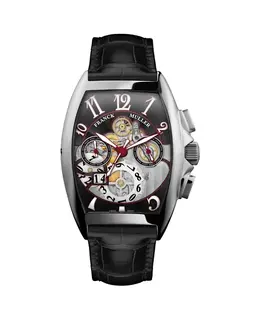 Franck Muller Cintree Curvex Automatic Black Dial Alligator Leather Men's Watch Model 8083CCGDFOACNR