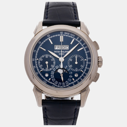 Patek Philippe Blue Dial 18K White Gold Grand Complications Caliber 324 S Movement Manual Wind Men's Wristwatch - Ref. No.: 5270G-014