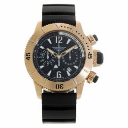Jaeger LeCoultre Master Compressor Chronograph Automatic Black Dial Mens Watch 160.2.25