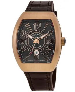 Franck Muller Vanguard Classical Grey Dial 18k Rose Gold Men's Watch Model V45SCDTNR5N