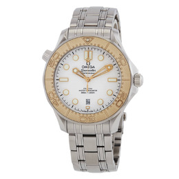 Omega Seamaster Paris 2024 Automatic Chronometer White Dial Mens Watch, Article No. 522.21.42.20.04.001