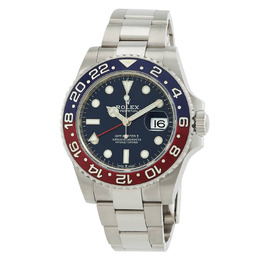 Rolex GMT-Master II Automatic Chronometer Blue Dial Pepsi Bezel Watch m126719blro-0003