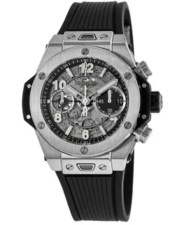 Hublot Big Bang Unico 42mm Skeleton Dial Rubber Strap Men's Watch 441.nx.1171.rx