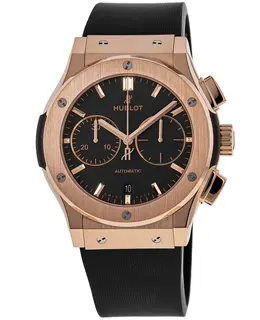 Hublot Classic Fusion Chronograph 18kt Rose Gold 45mm Rubber Strap Men's Watch 521.ox.1181.rx