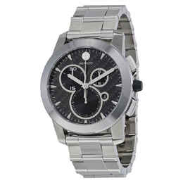 Movado Vizio Black Carbon Fiber Stainless Steel Men's Watch 0606551