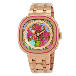 Sevenfriday C Series Automatic Pink Dial Ladies Watch C2/01 'PDP' c2/01 pdp