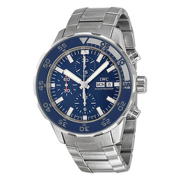 Pre-Owned IWC Aquatimer Chronograph Blue Dial Mens Watch iw376710