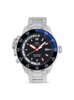 IWC Aquatimer 23748855 - Pre-Owned Black Stainless Steel, Index Dial with Baton Hands