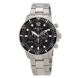 Mathey-Tissot Lagoon Chronograph Quartz Black Dial Mens Watch h123chan