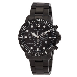 Mathey-Tissot Lagoon Chronograph Quartz Black Dial Mens Watch h123chnn