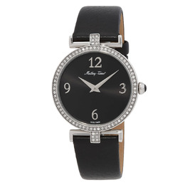 Mathey-Tissot Gaia Quartz Black Dial Ladies Watch d587qan