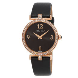 Mathey-Tissot Gaia Quartz Black Dial Ladies Watch d587qpn