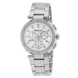 Mathey-Tissot Neptune Chrono Chronograph Quartz Silver Dial Mens Watch h912chai