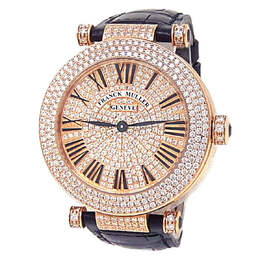 Pre-owned Franck Muller Master Of Complication Quartz Diamond Mens Watch 4200 QZ R D3 CD