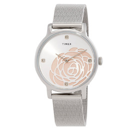 Timex Transcend TW2U98200 Quartz Crystal Grey Dial Ladies Watch