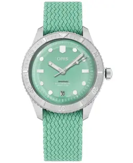 Oris Divers Sixty-Five Cotton Candy 0173377714057-0731903S - Green Dial, Automatic Movement