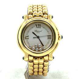 Pre-owned Chopard Happy Sport Quartz White Dial Ladies Watch 27/6137-23